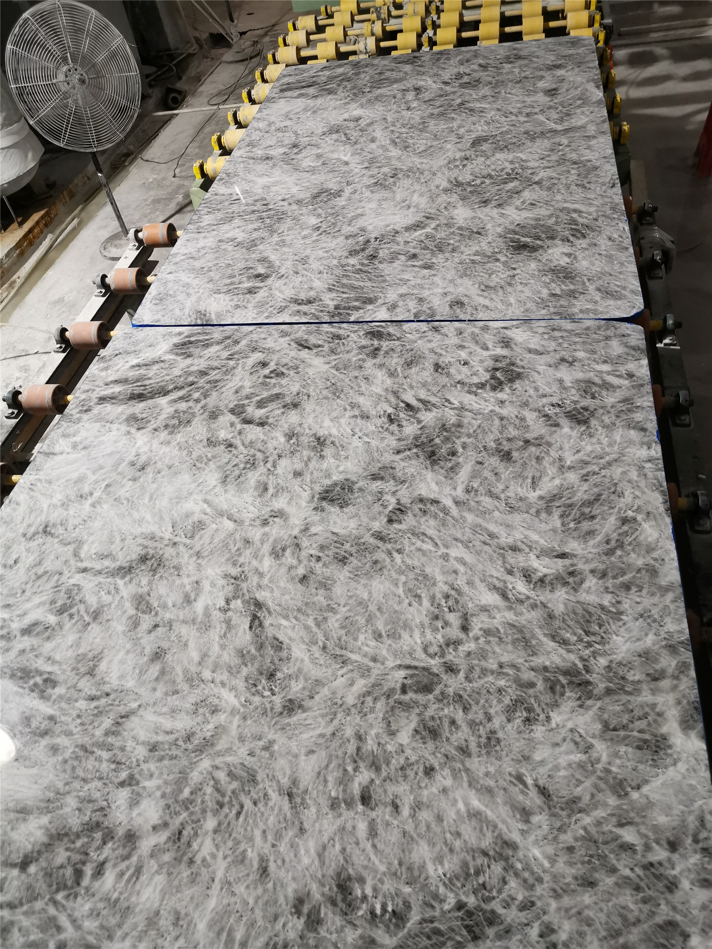 Silver Grey Marble Processing