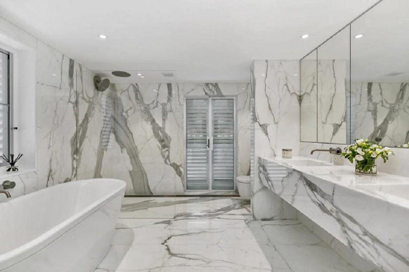 bathroom white marble 